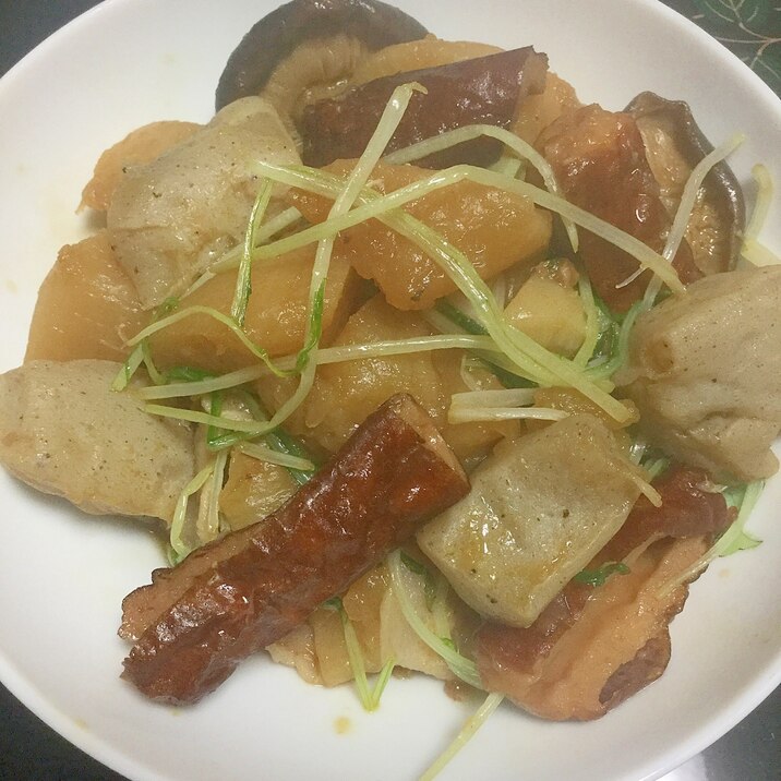 大根と豚肉の煮物